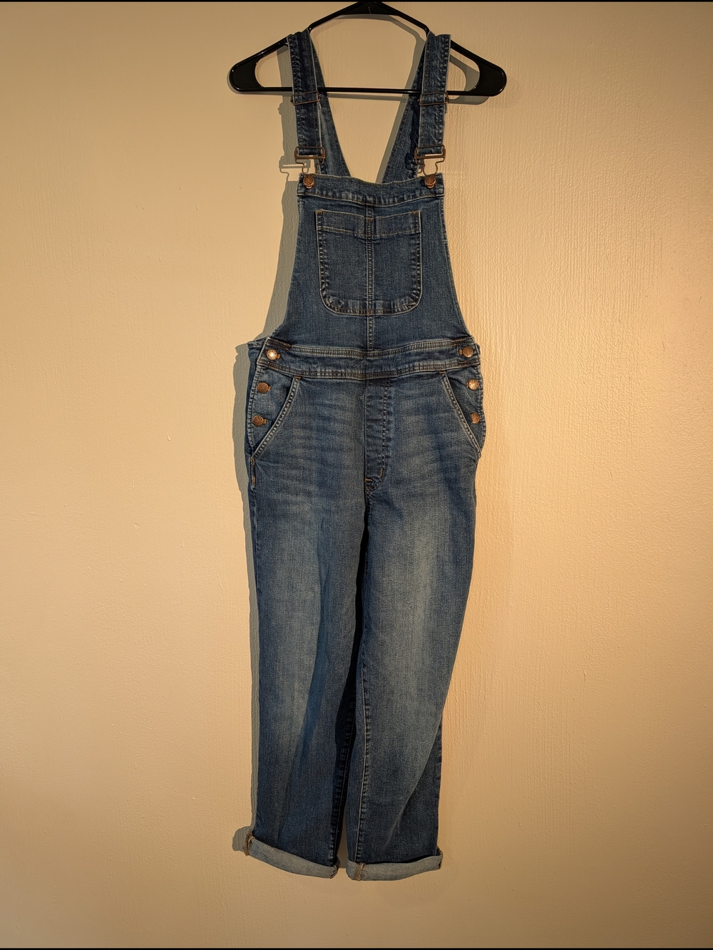 J. Crew Blue Denim Women's Overalls with Bib Pocket